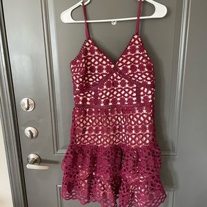 Lace Peplum Dress